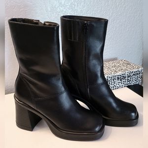 Steve Madden Black Heeled Boots